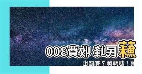 蘇民峯 收費
